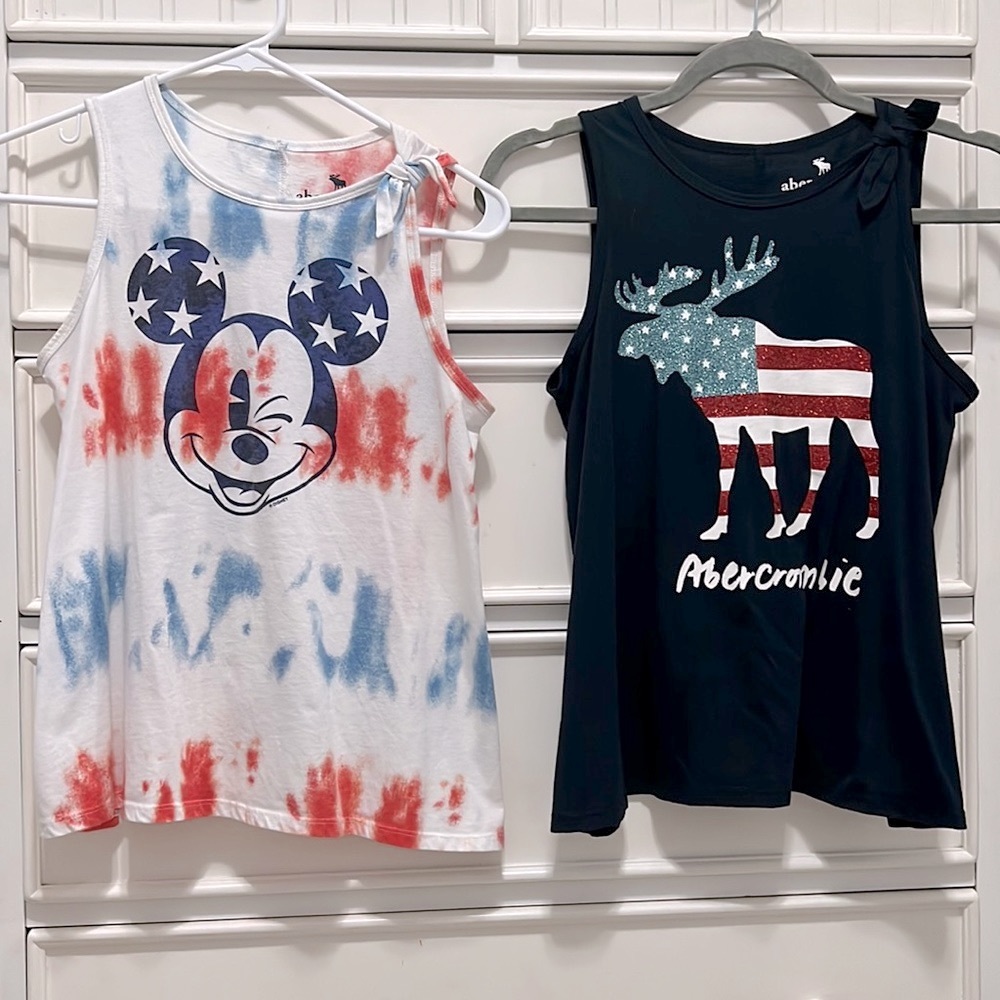bundle of 2 abercrombie kids tank tops